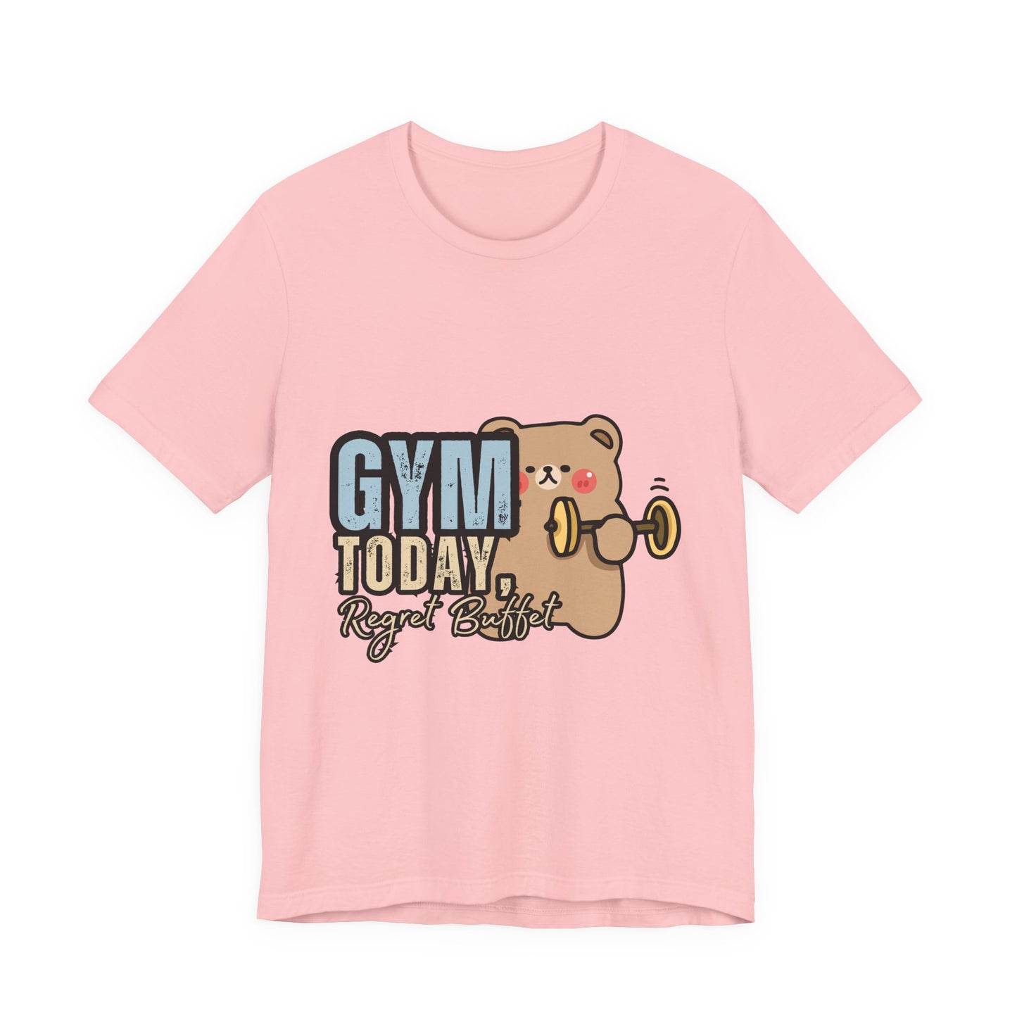 Adorable Gym Bear Unisex Tee - Perfect for Fitness Lovers, Cute Workout Shirt, Gift for Exercise Enthusiasts, Casual Wear, Fun Gym Apparel