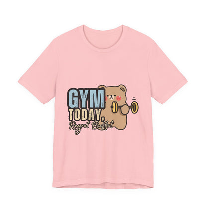 Adorable Gym Bear Unisex Tee - Perfect for Fitness Lovers, Cute Workout Shirt, Gift for Exercise Enthusiasts, Casual Wear, Fun Gym Apparel