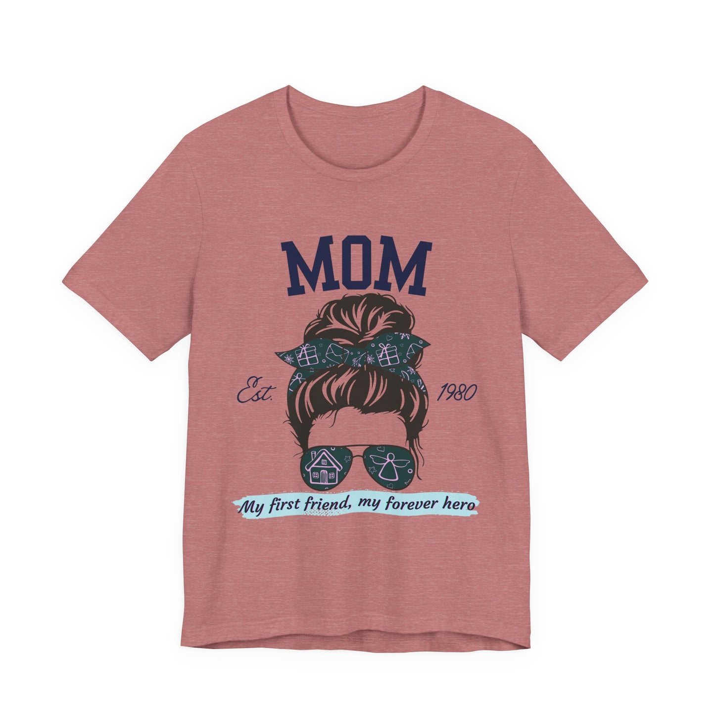 Mom Life Unisex Tee - Est. 1980, Gift for New Moms, Birthday Gift, Casual Wear, Mother's Day Shirt, Trendy Graphic T-Shirt