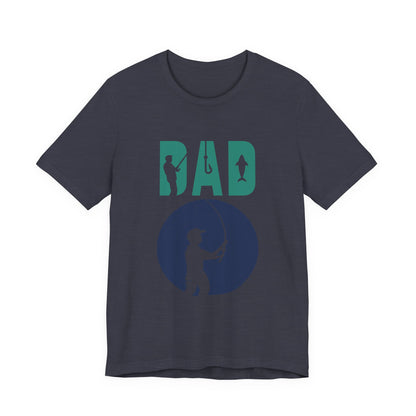 Fishing Dad Tee - Unisex Jersey Short Sleeve T-Shirt for Father's Day, Fishing Lover Gift, Dad's Birthday, Casual Wear, Gift for Him