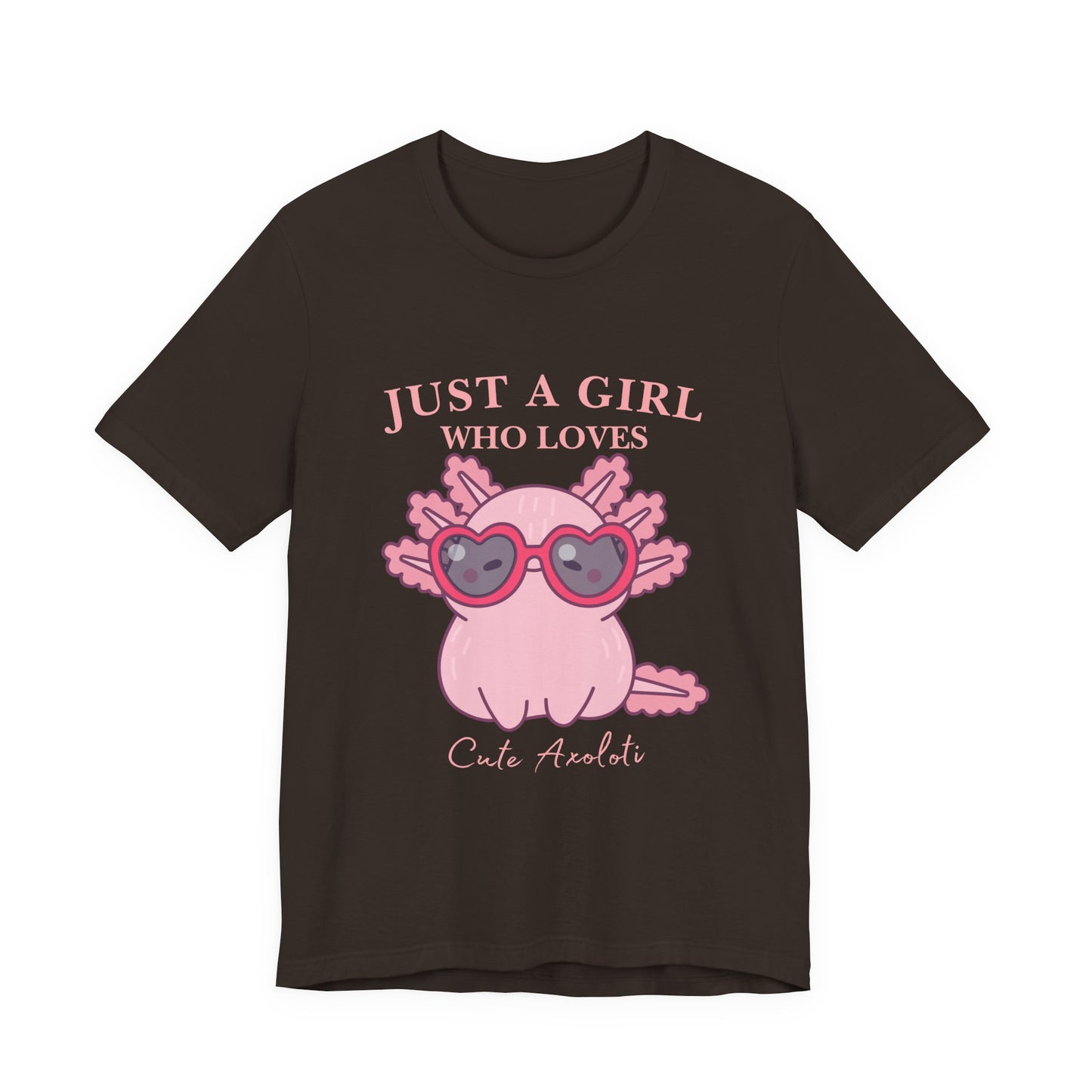 Cute Axolotl Tee for Girls, Just a Girl Who Loves, Unisex Jersey T-Shirt, Animal Lover Gift, Casual Summer Shirt, Adorable Graphic [...]