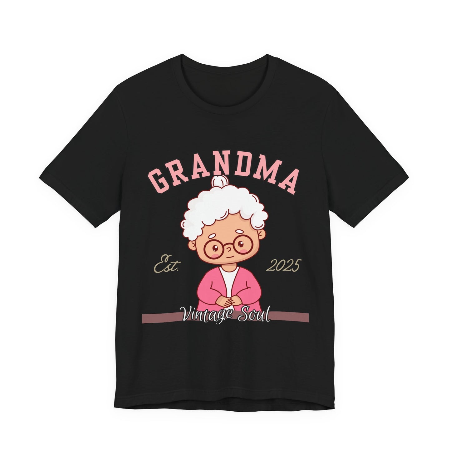 Vintage Grandma Unisex Tee - Perfect for Grandparents Day, Birthday Gift, Family Reunion Shirt, Cute Cartoon Design, Fun Casual Wear