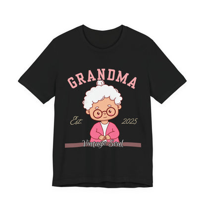 Vintage Grandma Unisex Tee - Perfect for Grandparents Day, Birthday Gift, Family Reunion Shirt, Cute Cartoon Design, Fun Casual Wear