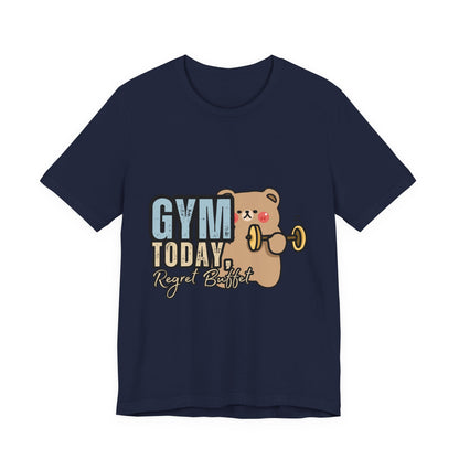 Adorable Gym Bear Unisex Tee - Perfect for Fitness Lovers, Cute Workout Shirt, Gift for Exercise Enthusiasts, Casual Wear, Fun Gym Apparel
