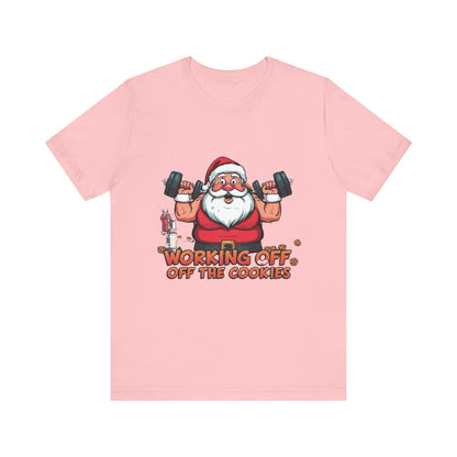Unisex Tee Santa Funny Cookies Design T-Shirt