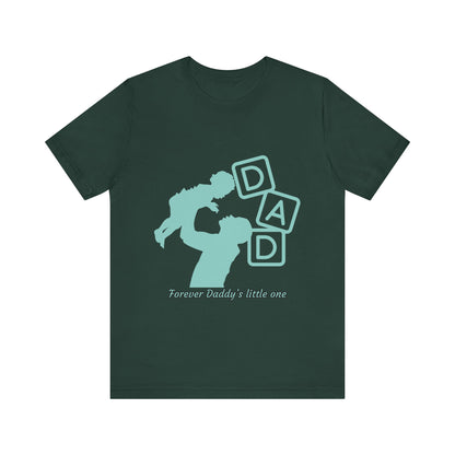 Dad and Child Love Tee, Father's Day Gift, Unisex Jersey T-Shirt, Family Bonding, Casual Wear, Forever Daddy's Little One