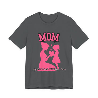 Mom and Daughter Love Tee | Unisex Jersey T-shirt for Mother's Day, Birthday Gift, Family Outing, Casual Wear, Heartwarming Gift