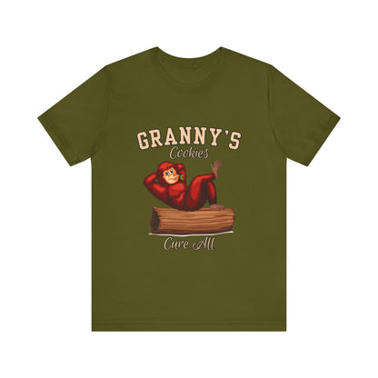 Granny's Cookies Unisex Tee, Cute Cookie Lover Gift, Baking T-Shirt, Funny Foodie Apparel, Family Gathering Shirt, Holiday Gift Idea