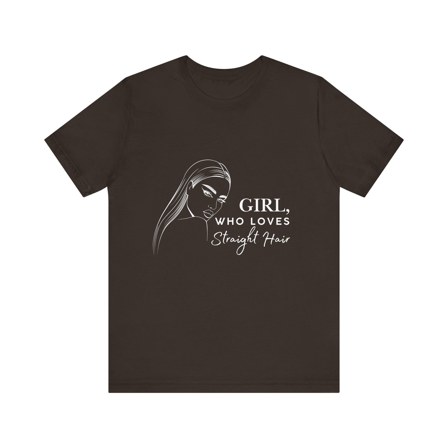 Girl Who Loves Straight Hair Tee, Unisex T-Shirt, Fashion Tee, Hair Lover Gift, Casual Outfit, Trendy Style