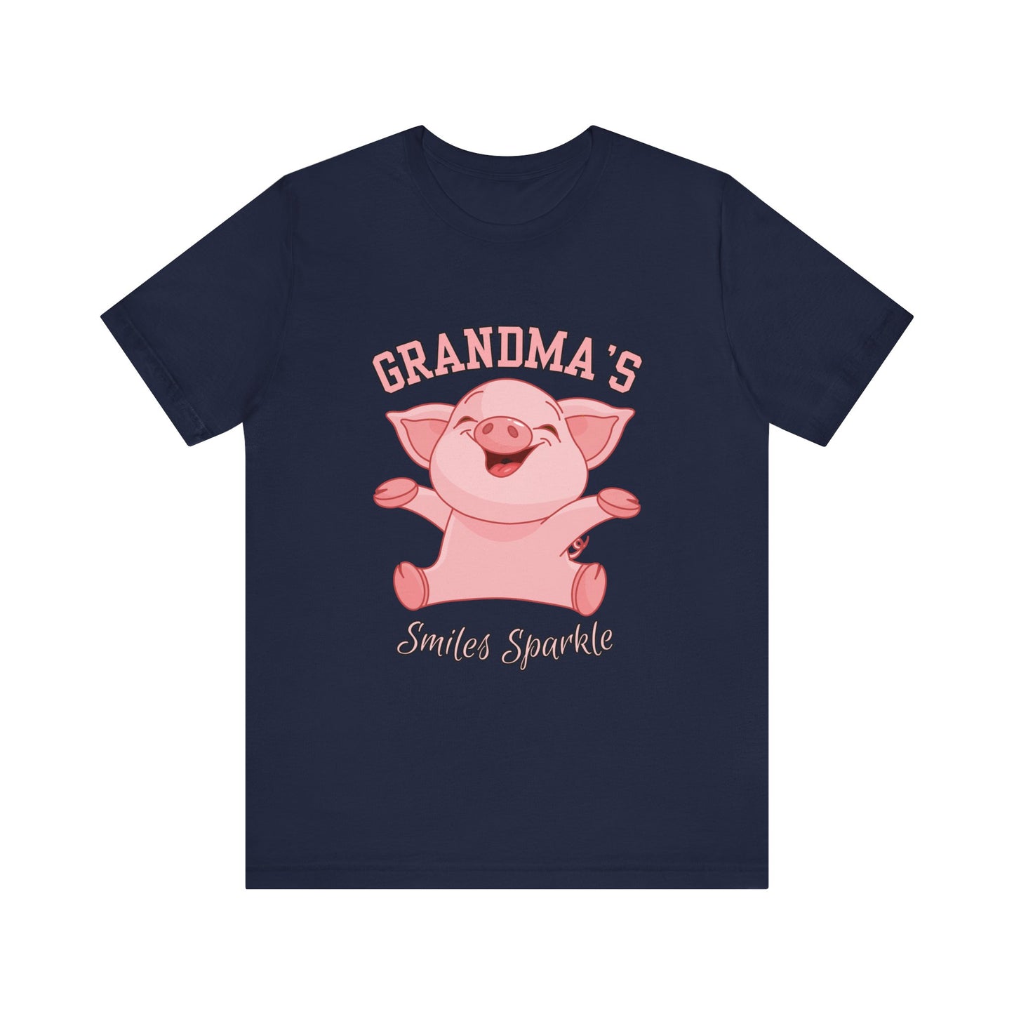 Grandma's Smiles Short Sleeve Tee, Cute Gift for Grandma, Family Gathering Shirt, Birthday Gift, Casual Wear, Fun Tee