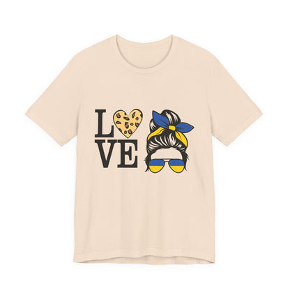 Stylish Love Graphic Tee, Casual Shirt, Gift for Her, Summer Fashion, Trendy Outfit, Valentine's Day, Birthday Gift