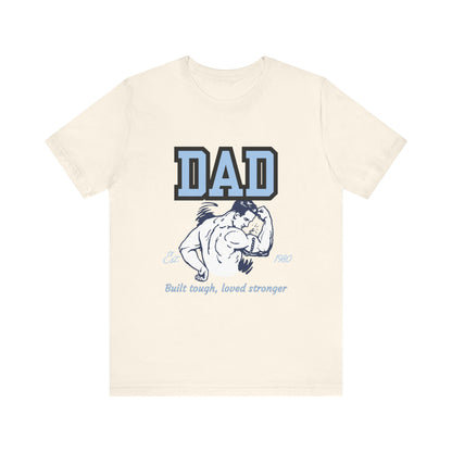 DAD Strong Unisex Jersey Tee, Father's Day Gift, Dad Humor Shirt, Comfortable Casual Top, Birthday Gift Tee, Everyday Wear