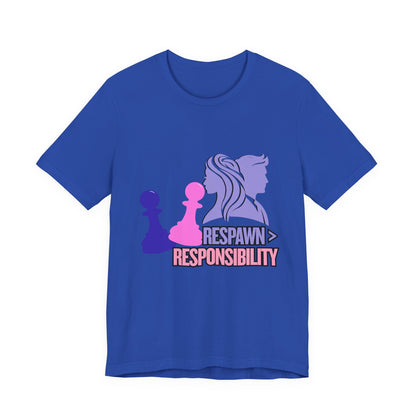 Chess Inspired Graphic Tee, Gamer Shirt, Motivational Quote Top, Casual Wear, Unique Gift for Gamers, Fun Tournament Attire