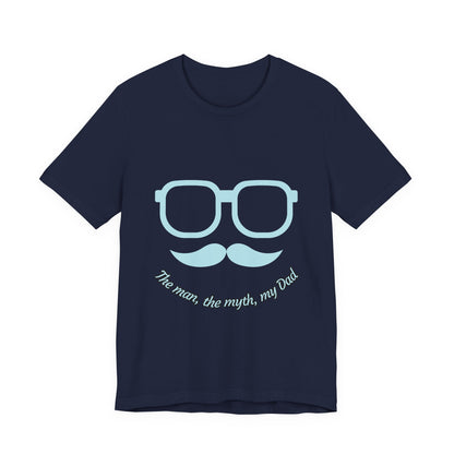 Dad Myth Short Sleeve Tee, Father's Day Gift, Unisex T-Shirt, Funny Dad Shirt, Casual Dad Apparel, Gift for Him