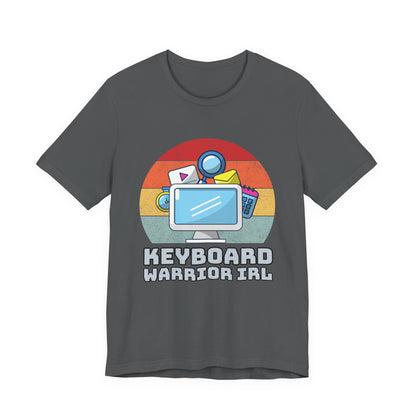 Playful Keyboard Warrior Tee, Gamer Shirt, Geek Fashion, Cute Coding Gift, Unisex Casual Tee, Retro Gaming Apparel