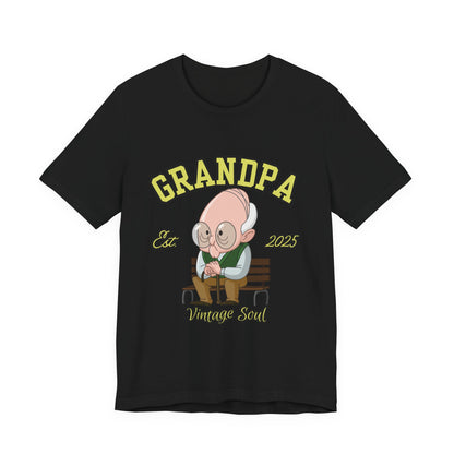 Vintage Grandpa Tee, Unisex Short Sleeve T-Shirt, Gift for Grandpa, Father's Day Outfit, Family Reunion Apparel, Nostalgic T-Shirt