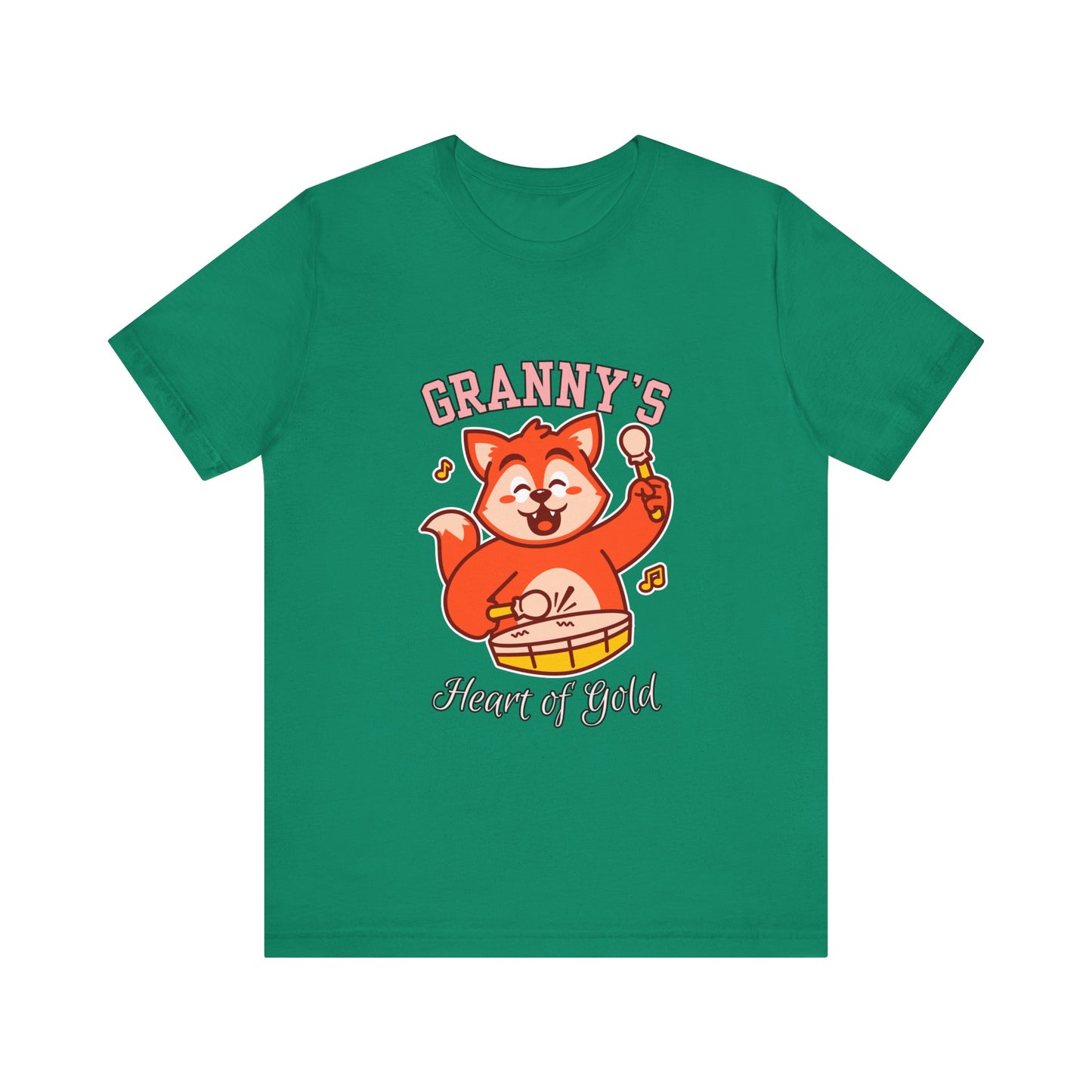 Granny's Heart of Gold Tee, Cute Graphic T-Shirt, Gift for Grandma, Casual Wear, Family Celebration Shirt