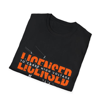Licensed Electrician Unisex T-Shirt, Casual Wear, Gift for Birthdays, Trendy Electrician Gift, Tradesperson shirt