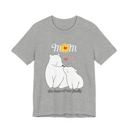 Mom Love Short Sleeve Tee, Cute Mom Shirt, Gift for Mom, Family Tee, Mother's Day Shirt, Mother's Day Gift