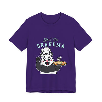 Cute Grandma Cooking Tee, Fun Family Gift, Unisex T-Shirt, Cute Chef Panda Design, Birthday, Mother's Day, Casual Wear