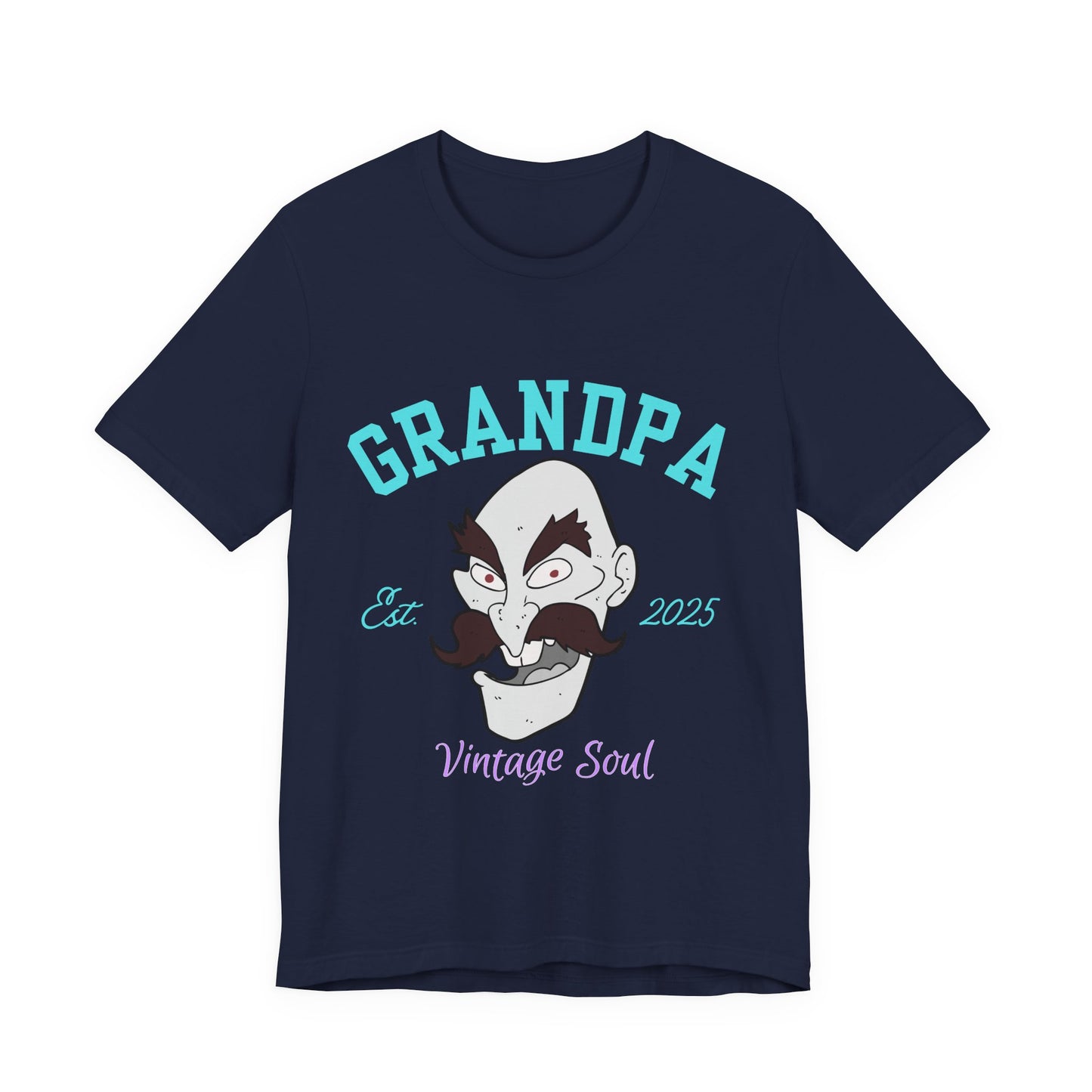 Grandpa Est 2025 Vintage Soul Tee, Funny Grandpa Gift, Unisex T-Shirt, Father's Day, Vintage Style, Gift for Grandpa