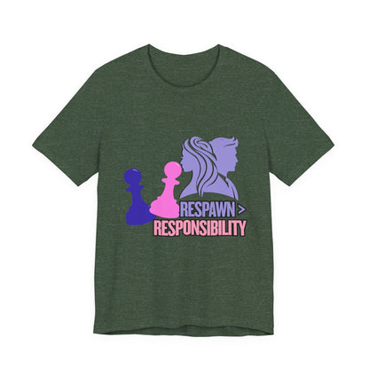 Chess Inspired Graphic Tee, Gamer Shirt, Motivational Quote Top, Casual Wear, Unique Gift for Gamers, Fun Tournament Attire
