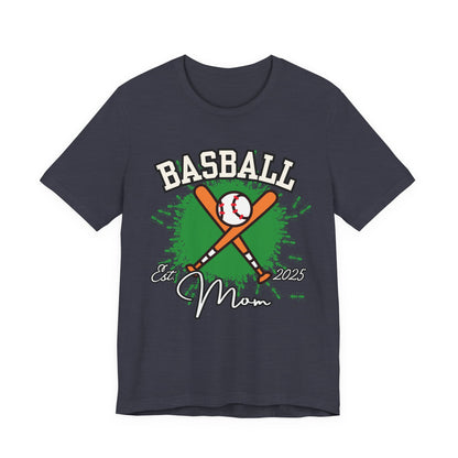 Baseball Mom Unisex Jersey Tee - Soft Cotton Shirt for Sports Enthusiasts, Great Gift for Mother's Day, Game Day Apparel, Team Spirit Wear