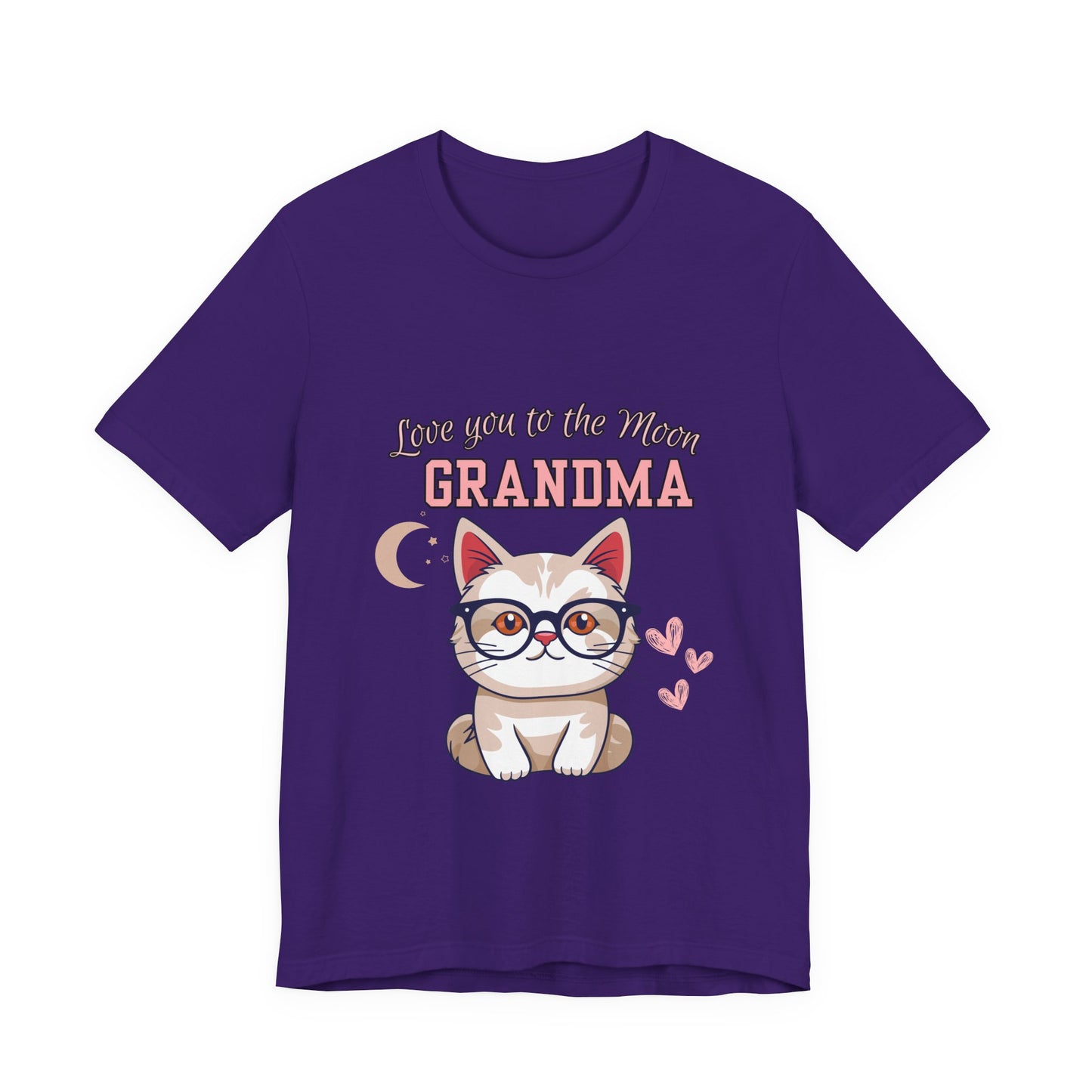 Love You to the Moon Grandma Cat Tee, Cute Cat Shirt, Gift for Grandma, Birthday Tee, Grandparent Gift, Funny Cat T-Shirt