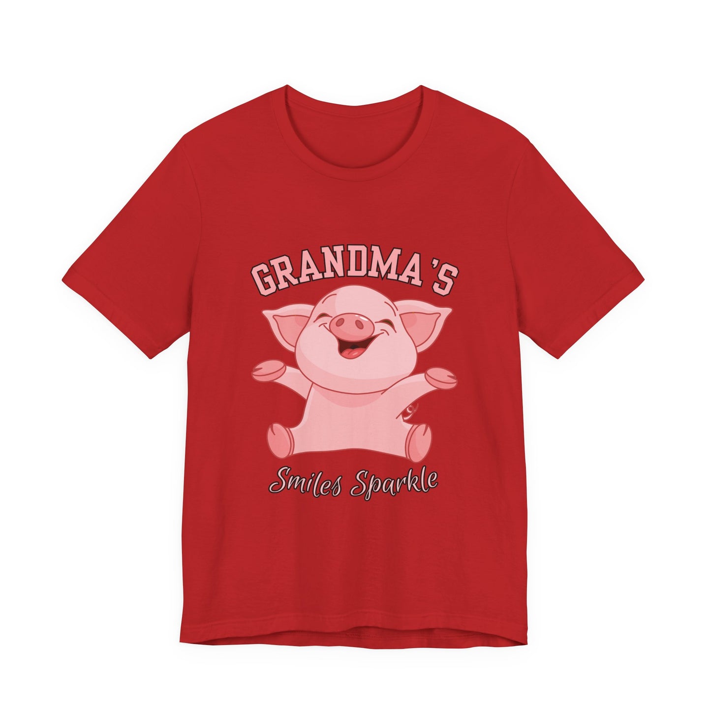 Grandma's Smiles Short Sleeve Tee, Cute Gift for Grandma, Family Gathering Shirt, Birthday Gift, Casual Wear, Fun Tee