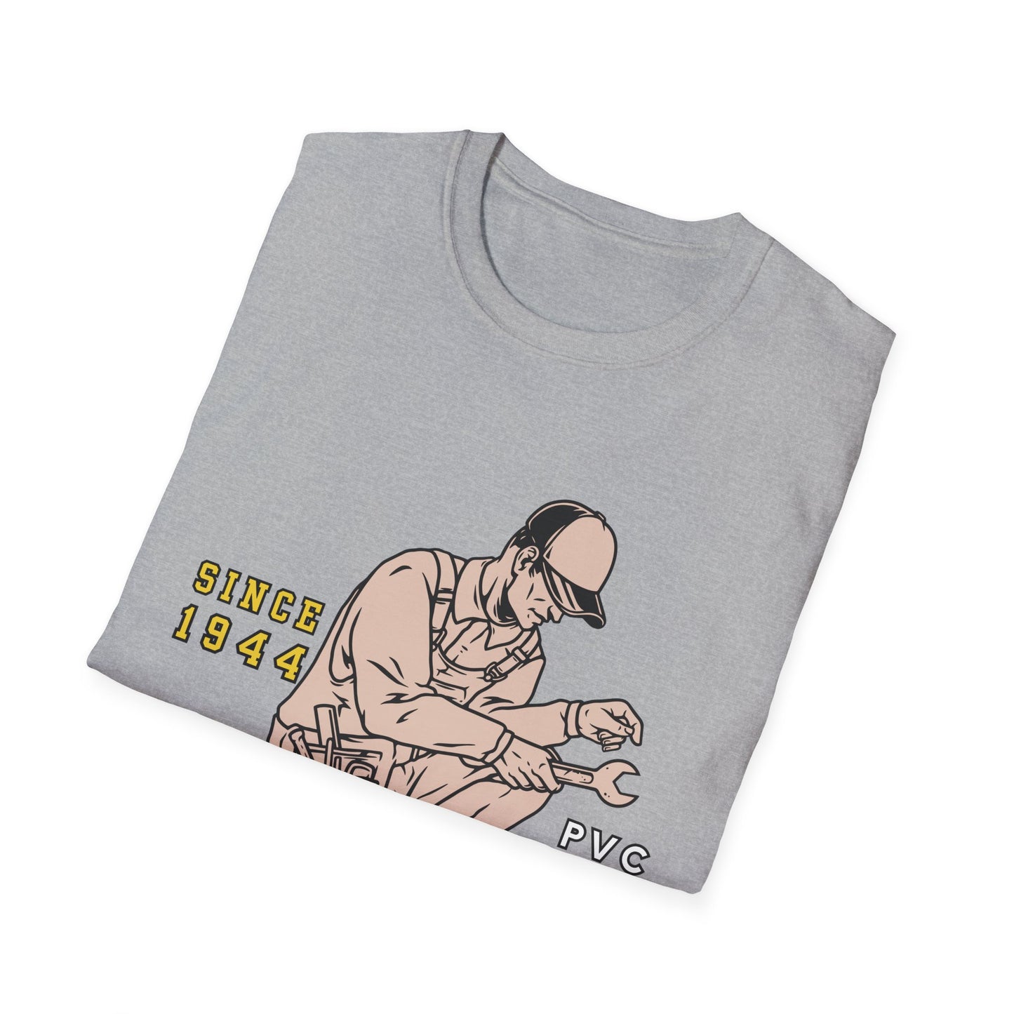 Vintage Plumber T-Shirt, Funny Plumbing Tee, Gift for Plumbers, Since 1944 Graphic Shirt, Unisex Softstyle Apparel