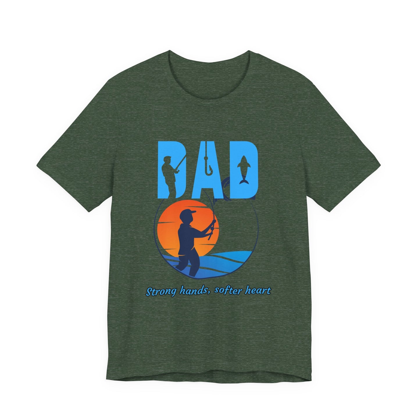 Fishing Dad Tee - Strong Hands, Soft Heart | Great Gift for Father's Day, Casual Wear, Outdoor Adventures, Dad's Birthday, Summer [...]