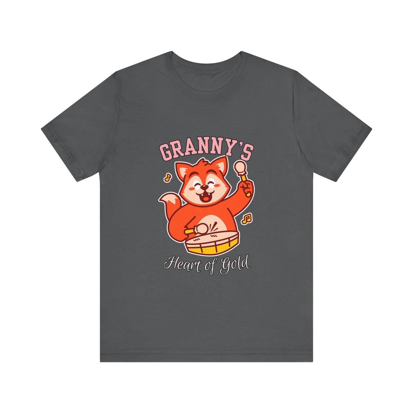 Granny's Heart of Gold Tee, Cute Graphic T-Shirt, Gift for Grandma, Casual Wear, Family Celebration Shirt