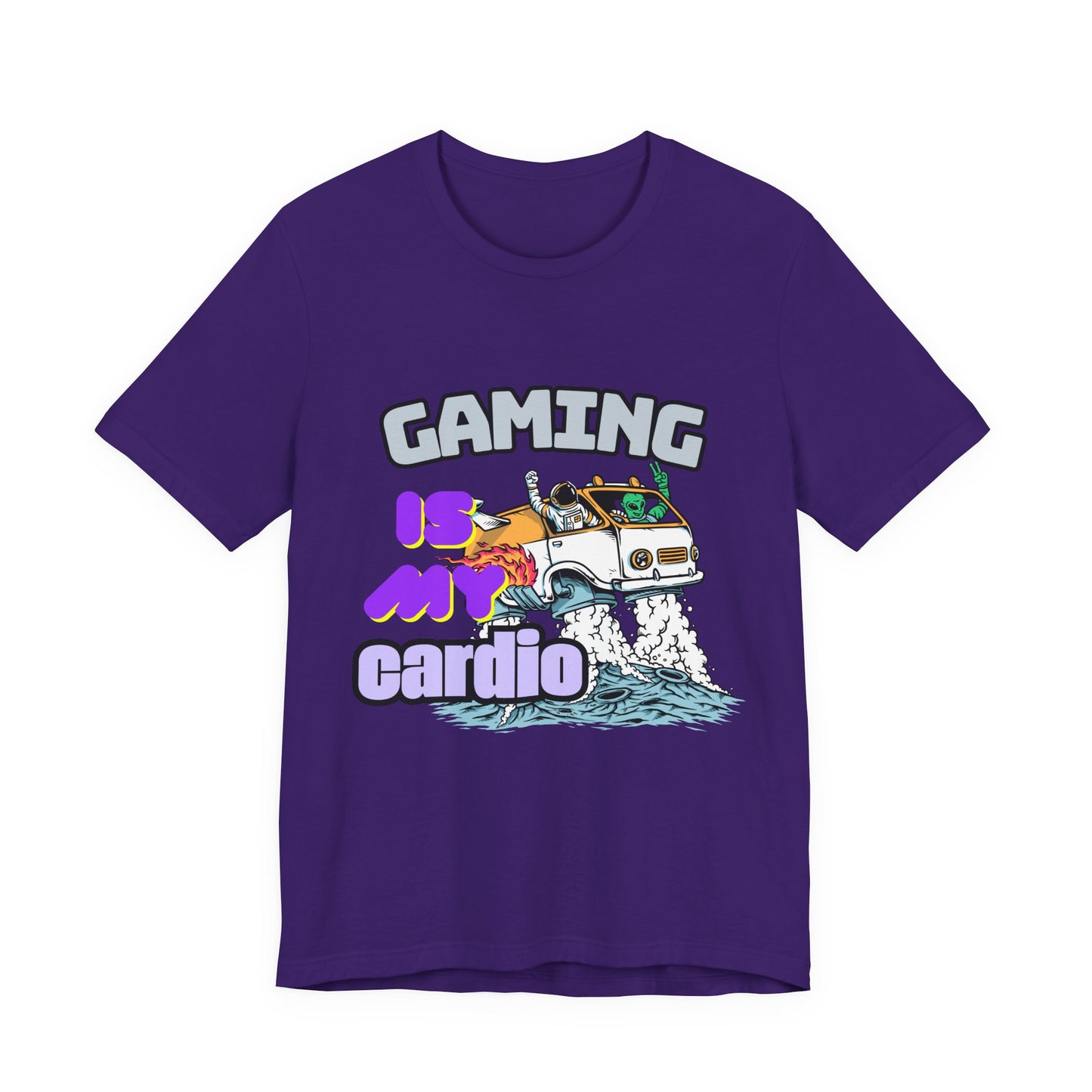 Gaming Is My Cardio Tee, Unisex Graphic T-Shirt for Gamers, Funny Gift for Birthdays, Casual Wear, Unique Gamer Apparel