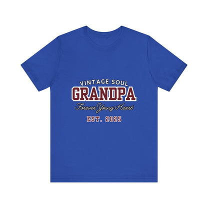 Vintage Soul Grandpa Tee | Perfect Gift for New Grandpas, Father's Day Present, Casual Wear, Family Gatherings, Comfortable Style