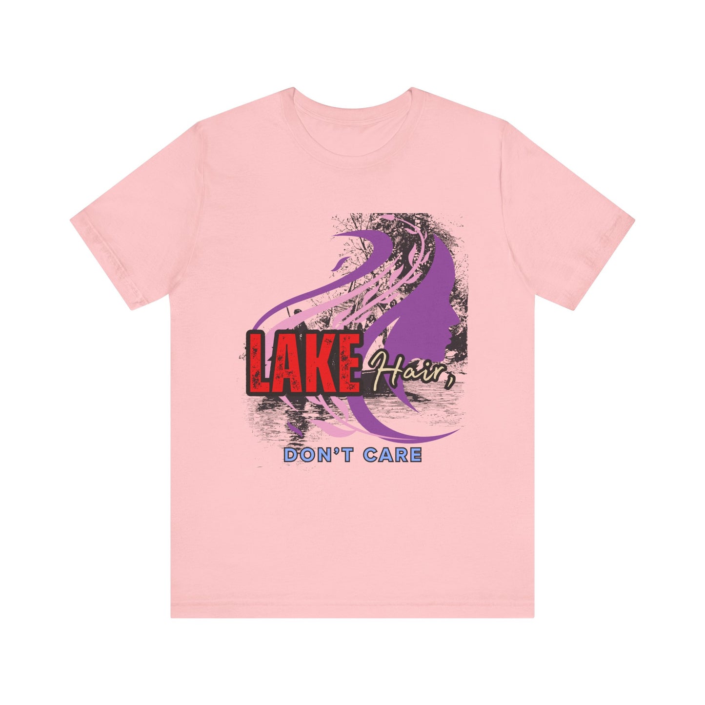 Lake Hair Don't Care Tee - Perfect for Summer Days, Lake Lovers, Beach Trips, Casual Wear, Vacation Tees, Gifts
