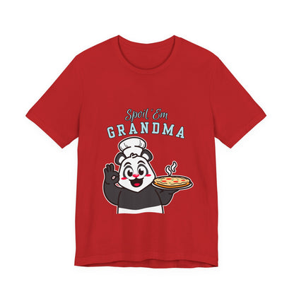 Cute Grandma Cooking Tee, Fun Family Gift, Unisex T-Shirt, Cute Chef Panda Design, Birthday, Mother's Day, Casual Wear
