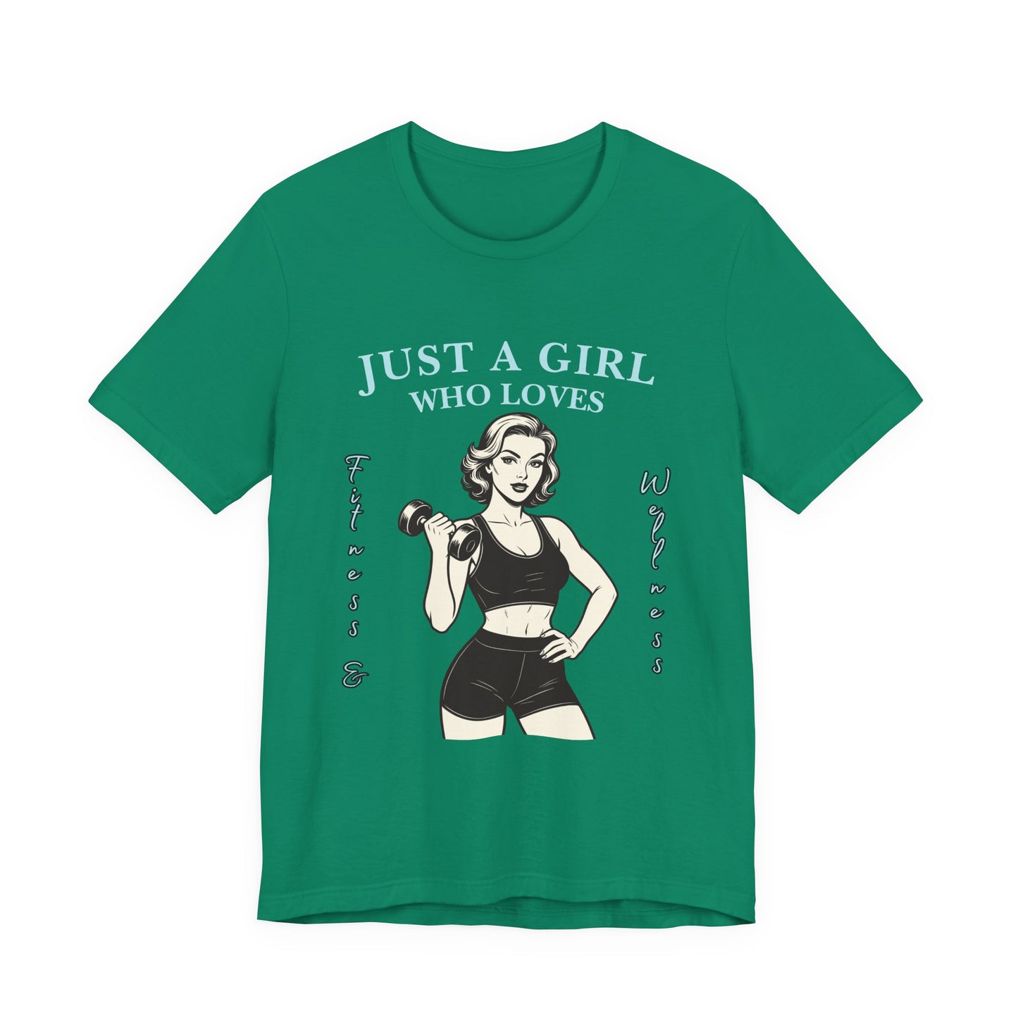 Fitness Lover's Unisex Tee - Perfect for Gym Buffs, Workout, Fitness Enthusiasts, Gift for Her, Casual Wear, Just A Girl Who Loves Fitness
