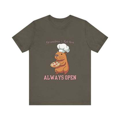 Grandma's Kitchen Unisex Tee | Cute Chef Shirt | Ideal Gift for Food Lovers, Family Gatherings, Birthdays, Home Cooks, Casual Wear
