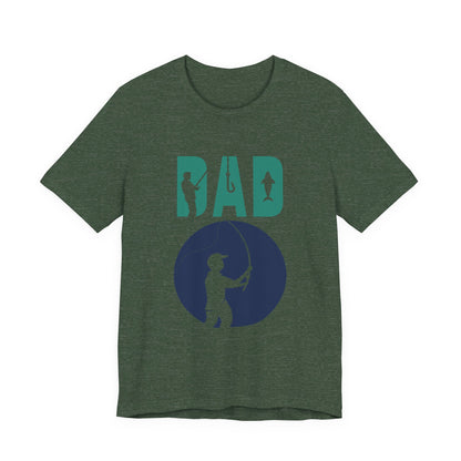 Fishing Dad Tee - Unisex Jersey Short Sleeve T-Shirt for Father's Day, Fishing Lover Gift, Dad's Birthday, Casual Wear, Gift for Him