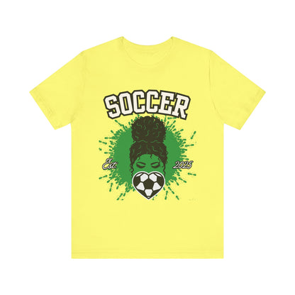 Soccer Queen Graphic Tee, Perfect for Game Day, Sports Lover Gift, Unisex Short Sleeve Tee, Soccer Mom Shirt, Athlete Apparel