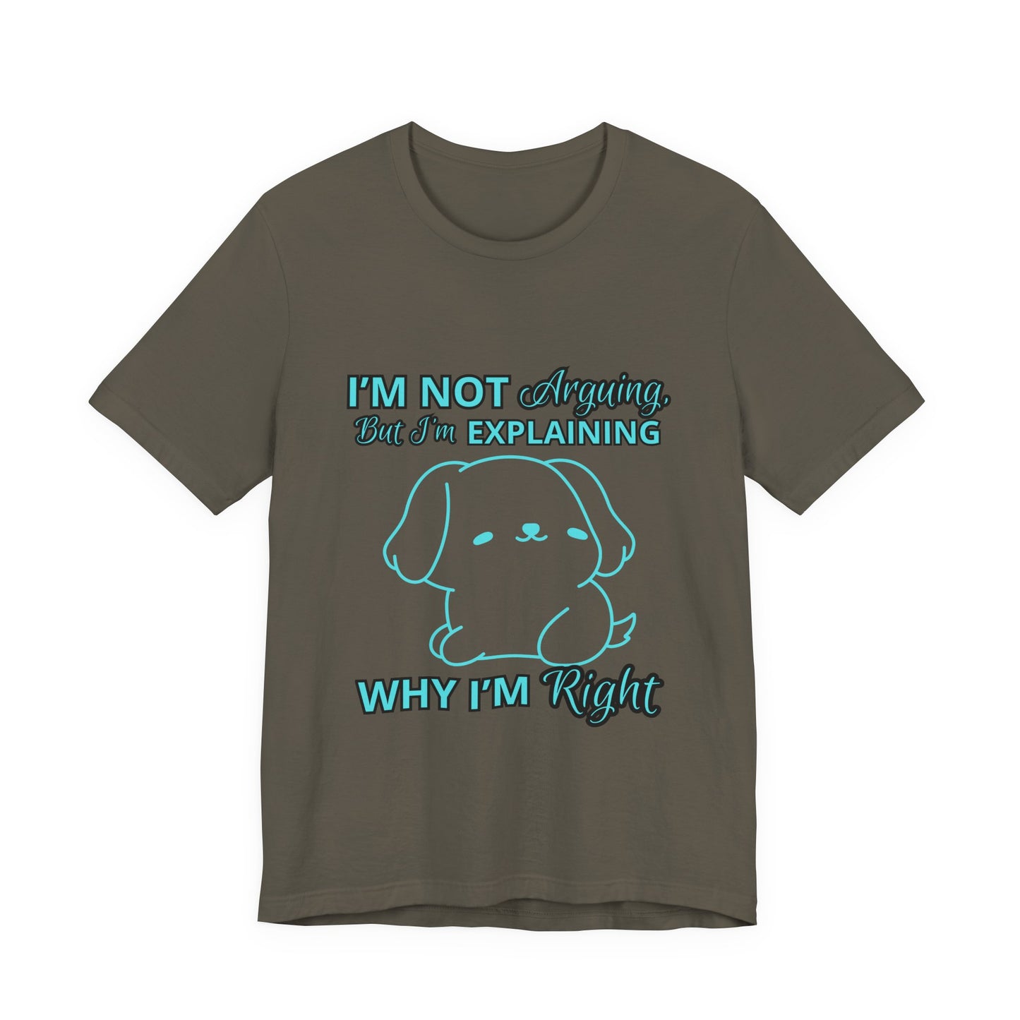 Funny Explaining Dog T-Shirt, Unisex Tee for Dog Lovers, Humor Shirt, Cute Pet Gift, Everyday Wear, Animal Lover Shirt