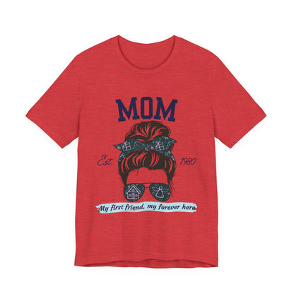 Mom Life Unisex Tee - Est. 1980, Gift for New Moms, Birthday Gift, Casual Wear, Mother's Day Shirt, Trendy Graphic T-Shirt