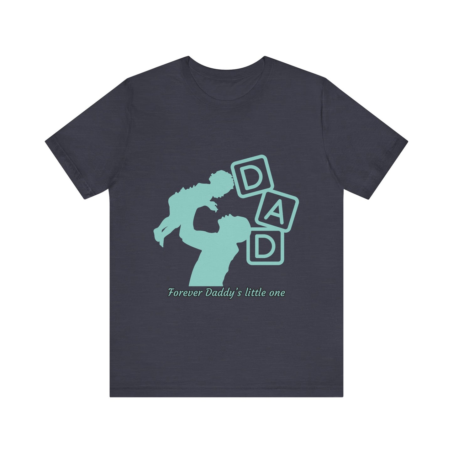 Dad and Child Love Tee, Father's Day Gift, Unisex Jersey T-Shirt, Family Bonding, Casual Wear, Forever Daddy's Little One