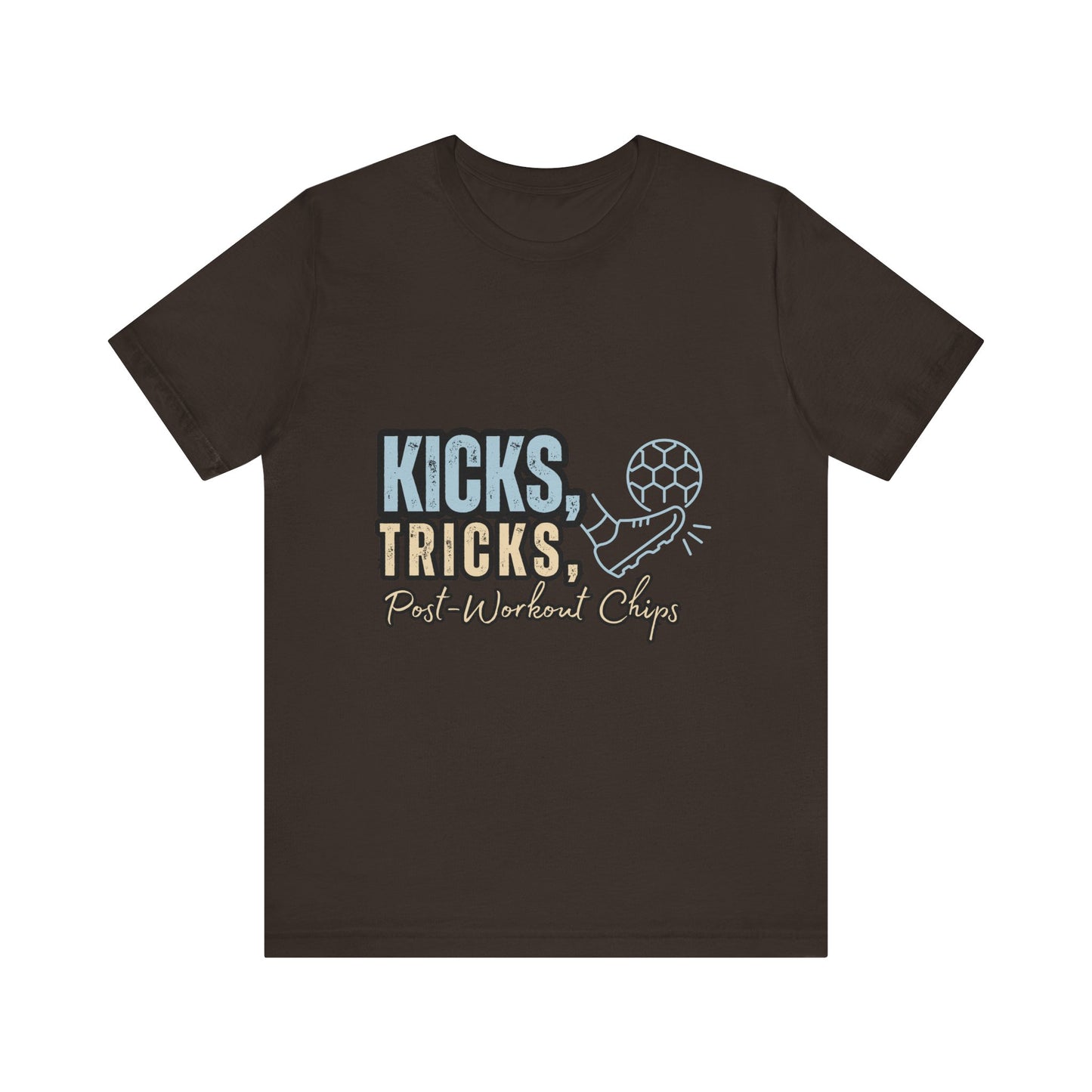 Playful Graphic Tee for Fun Lovers, Kicks Tricks T-Shirt, Unisex Casual Wear, Perfect Gift for Friends, Ideal for Parties, Celebrations