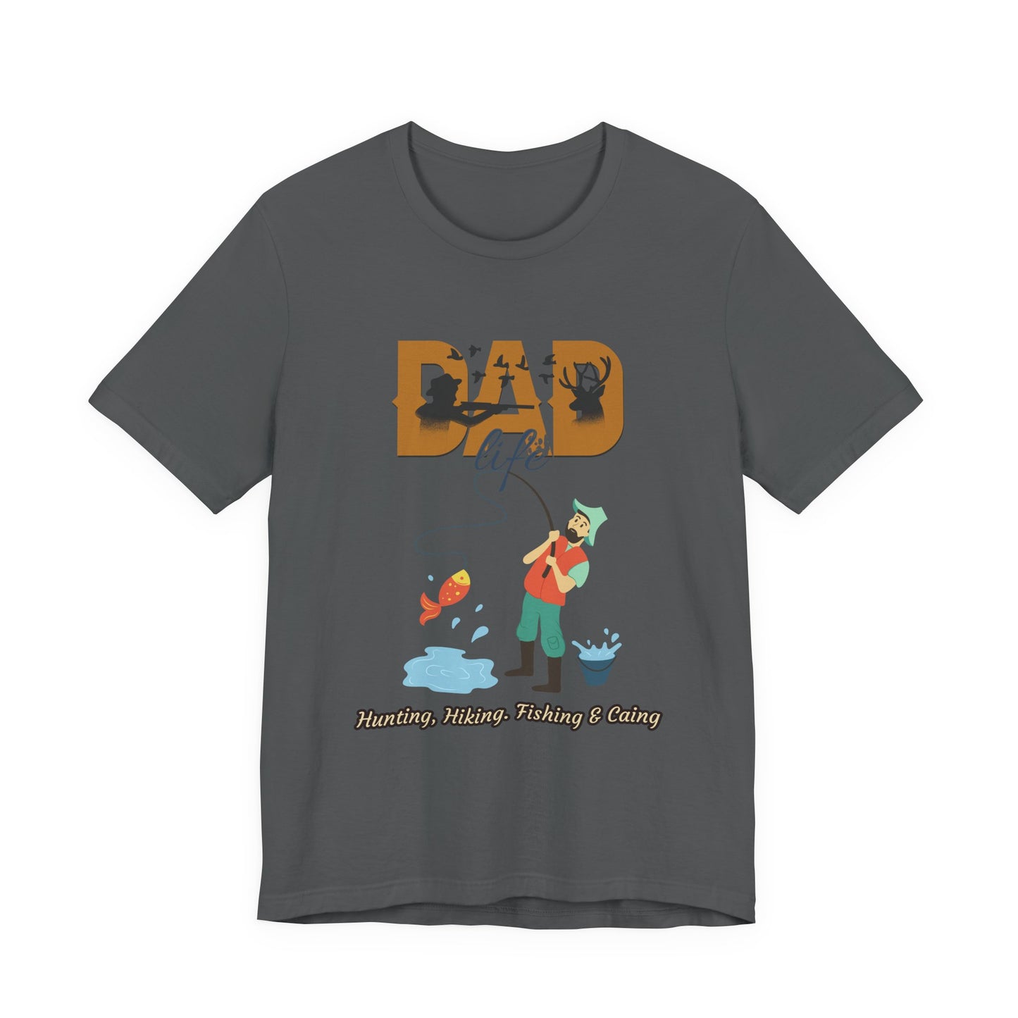 Dad Life Fishing Tee, Perfect for Fathers Day, Outdoor Adventures, Casual Wear, Gift for Dads, Fishing Enthusiasts