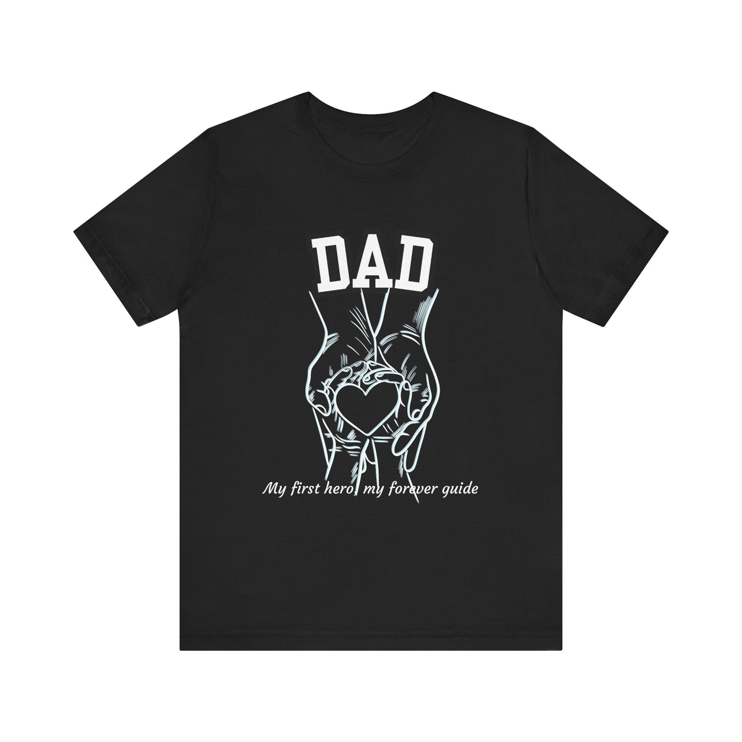Heartfelt Dad's Love Tee, Gift for Dad, Unisex Tee with Heart Design, Birthday Gift, Casual Wear