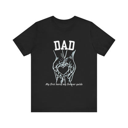 Heartfelt Dad's Love Tee, Gift for Dad, Unisex Tee with Heart Design, Birthday Gift, Casual Wear