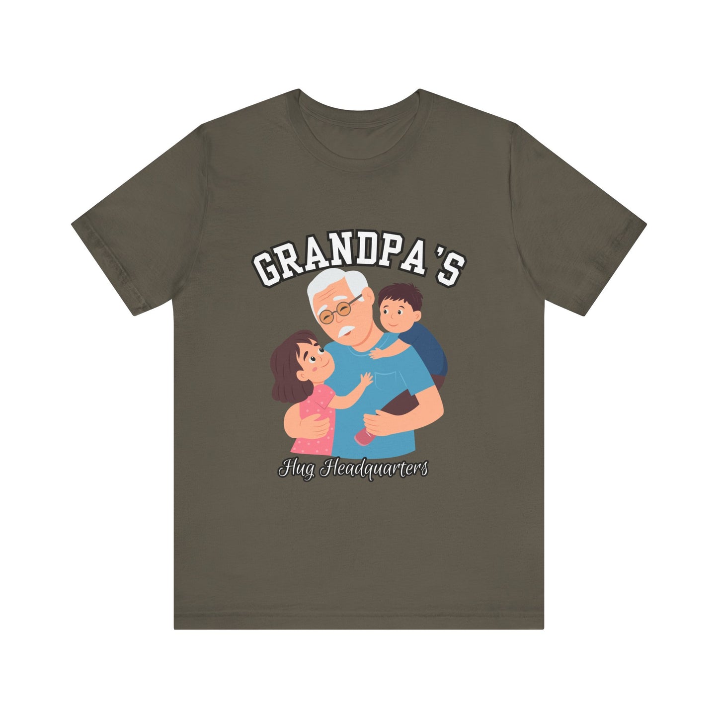 Grandpa's Fun Headquarters Tee | Family Gift, Father's Day, Grandparent's Day, Casual Wear, Cute Graphic Shirt
