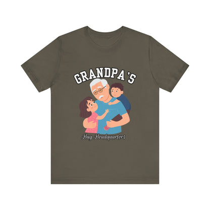 Grandpa's Fun Headquarters Tee | Family Gift, Father's Day, Grandparent's Day, Casual Wear, Cute Graphic Shirt