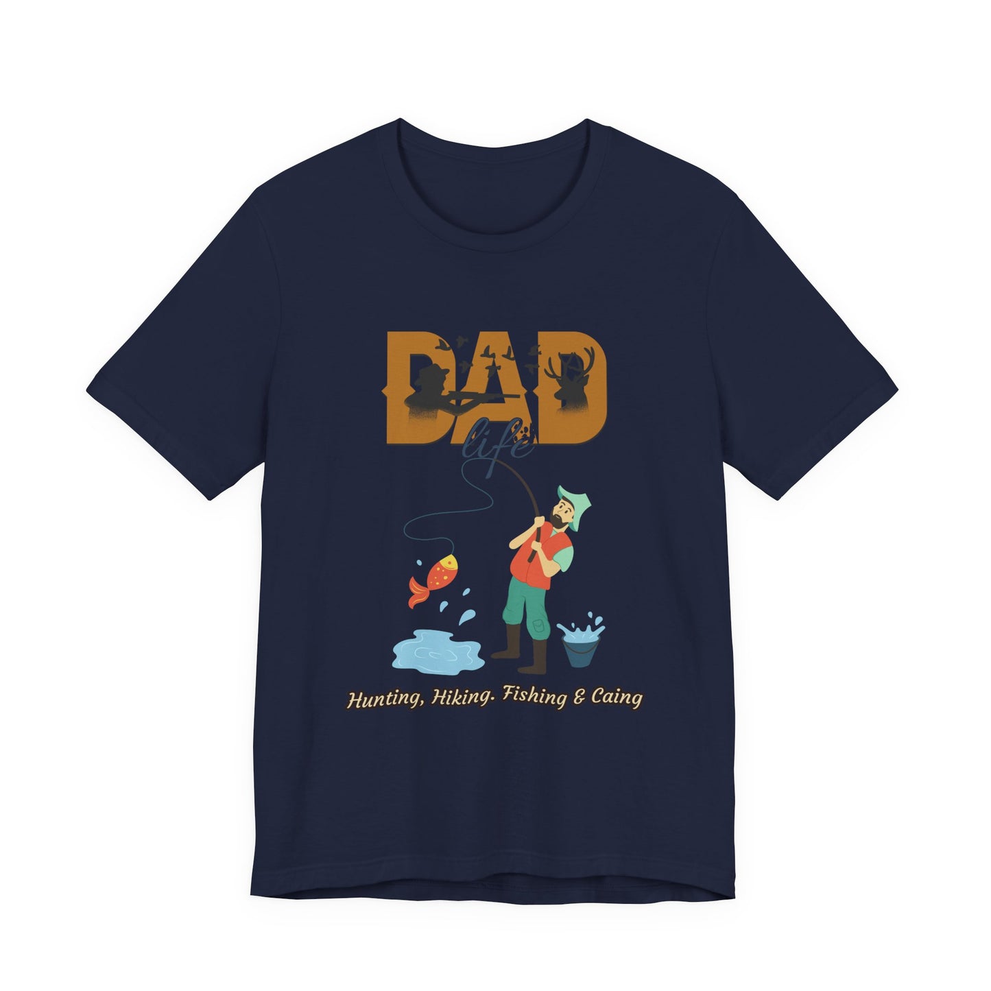 Dad Life Fishing Tee, Perfect for Fathers Day, Outdoor Adventures, Casual Wear, Gift for Dads, Fishing Enthusiasts